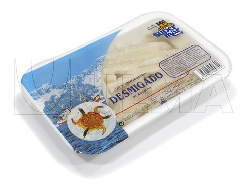 Bakailao gazitu papurtua erretilu termozigilatuan ontziratzea Bakailao gazitu papurtua erretilu termozigilatuan ontziratzea