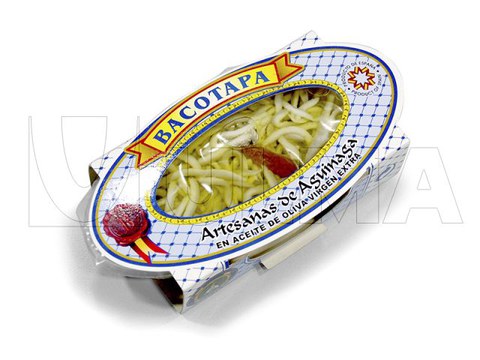 Gulak oliba-olioarekin ontziratzea erretilu termozigilatuan Gulak oliba-olioarekin ontziratzea erretilu termozigilatuan