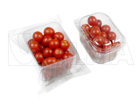 Cherry tomate erretiluak flow packean ontziratzea Cherry tomate erretiluak flow packean ontziratzea