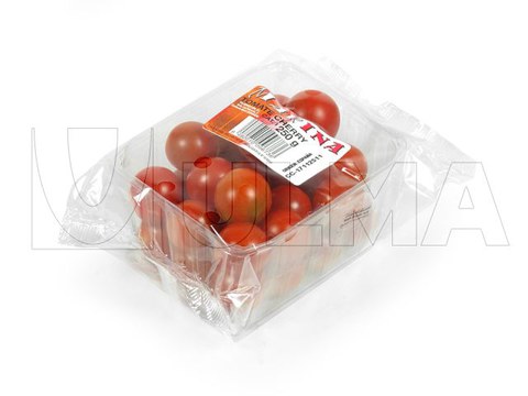 Cherry tomateak erretiluan flow packean (hffs) ontziratzea Cherry tomateak erretiluan flow packean (hffs) ontziratzea