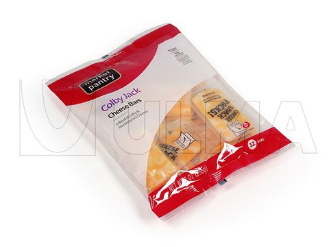 Bildutako gazta txikiak termoformatu bertikalean ontziratzea film laminatuan