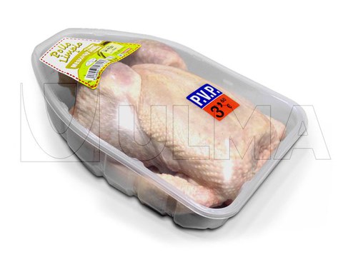 Oilasko osoa atmosfera eraldatuan (MAP) erretilu termozigilatuan ontziratzea