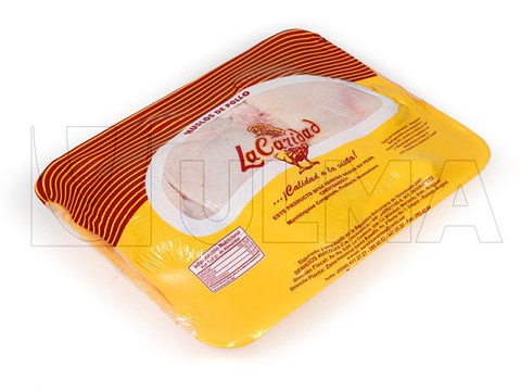 Oilasko-izterrak flow packean (hffs) ontziratzea SES ® film erretraktilarekin