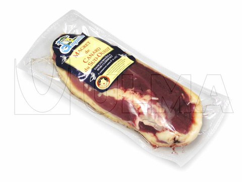 Ahate zatitua hutsean film malguan termoformatuan ontziratzea