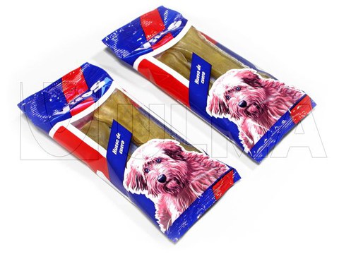 Animalientzako janaria flow packean ontziratzea