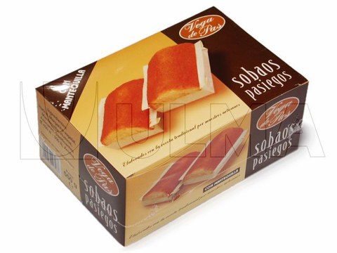 Sobao-kaxa film erretraktilean ontziratzea