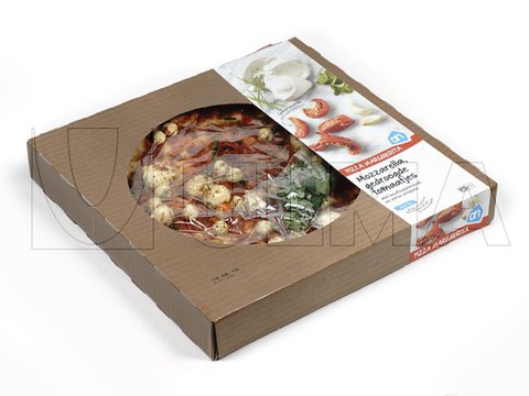 Pizza freskoa flow packean (hffs) ontziratzea atmosfera eraldatuarekin (MAP)