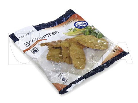 Arrautzaztatutako antxoa izoztuak poltsa bertikalean (vffs) ontziratzea